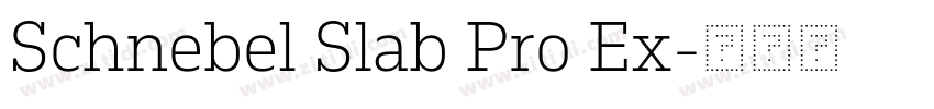 Schnebel Slab Pro Ex字体转换 Schnebel Slab Pro Ex字体转换